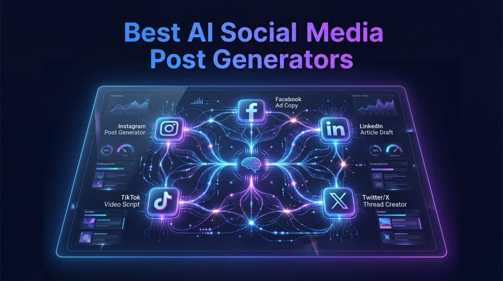 Best AI social media post generator tools comparison 2026