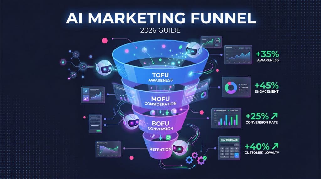 AI Marketing Funnel in 2026: The Complete Guide to Stages, Examples, and Smarter Conversion at Every Step