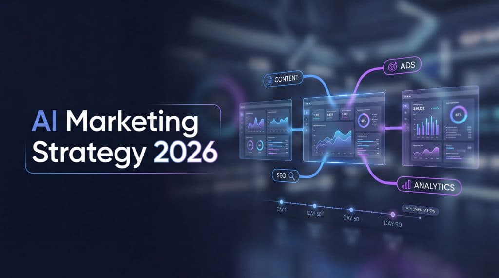 AI marketing strategy framework for 2026 with 90-day roadmap